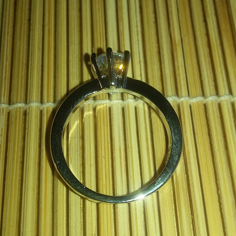 Solitaire Sterling Silver 925 Cubic Zirconia - Picture 5 of 6